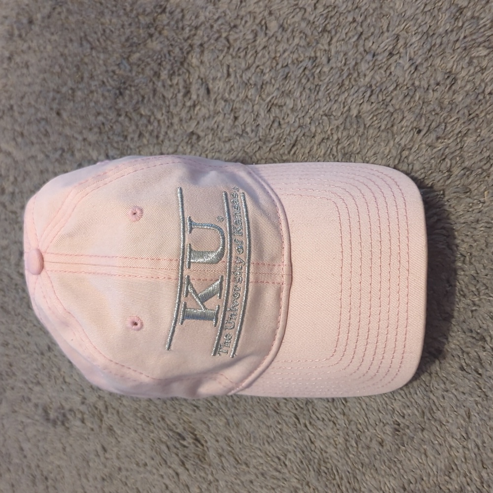 Pink KU Baseball Cap